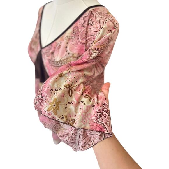 Teenie Weenie Vintage Paisley Bell Sleeve Top - Size XLarge, Fairy Grunge 170 - Picture 5 of 8